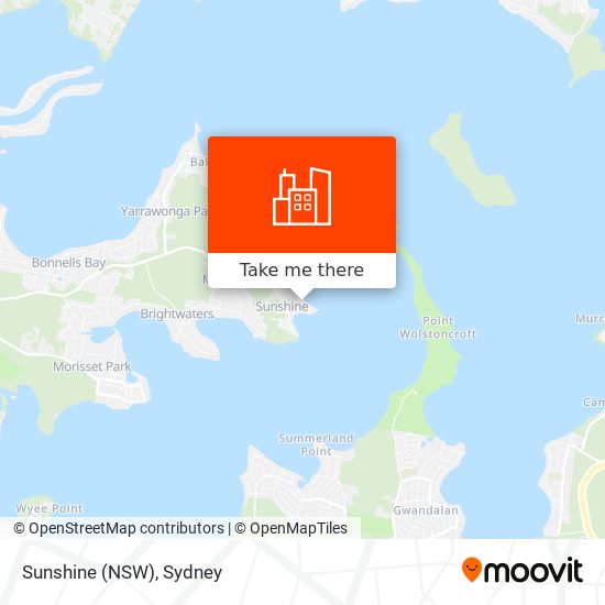 Sunshine (NSW) map