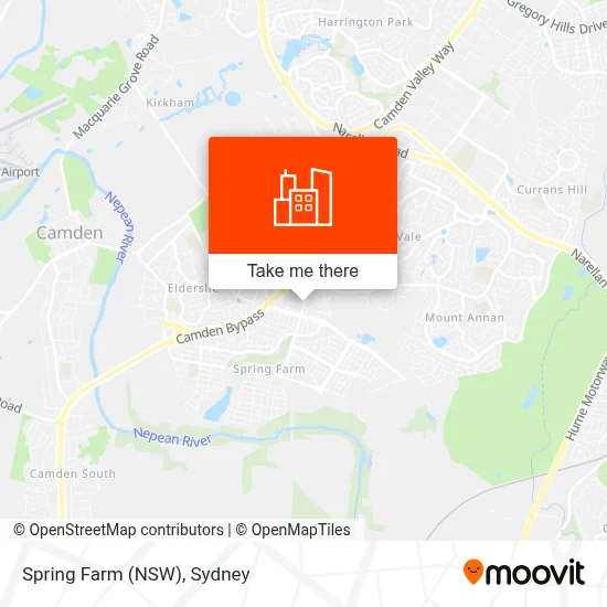 Mapa Spring Farm (NSW)