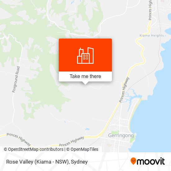 Rose Valley (Kiama - NSW) map