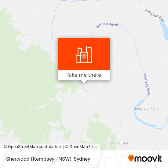 Sherwood (Kempsey - NSW) map
