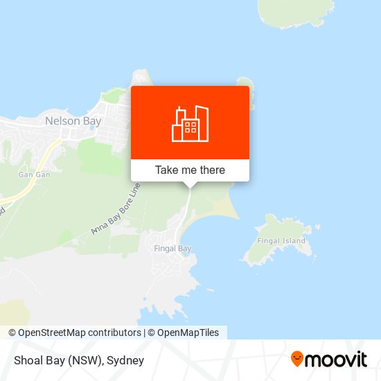 Shoal Bay (NSW) map