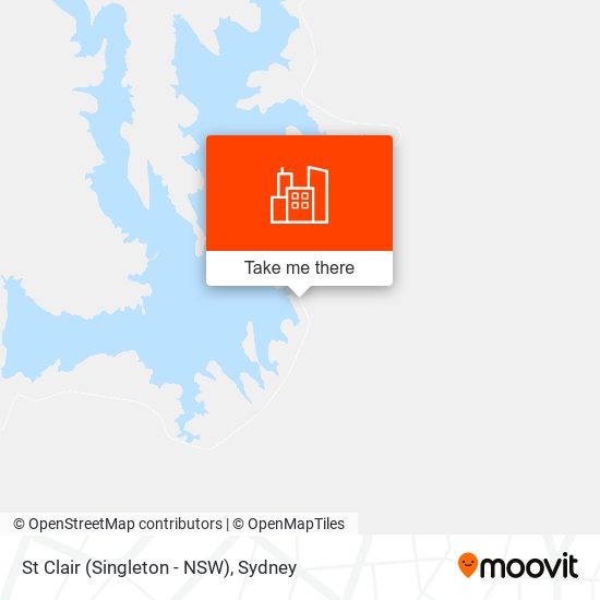 St Clair (Singleton - NSW) map