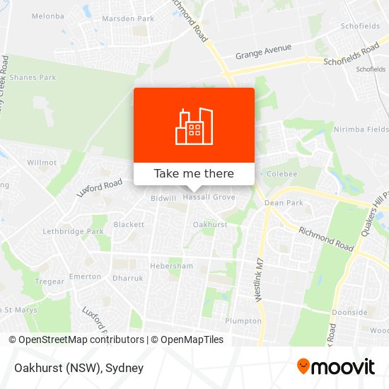 Oakhurst (NSW) map