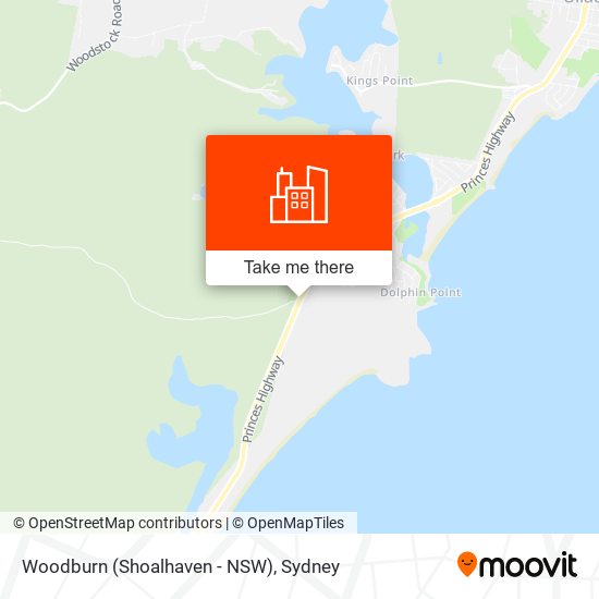 Woodburn (Shoalhaven - NSW) map