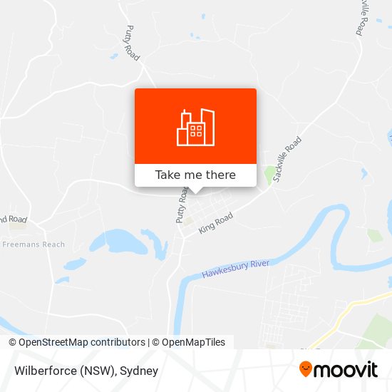 Wilberforce (NSW) map