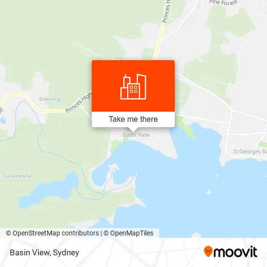 Basin View map
