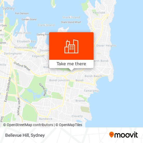 Bellevue Hill map