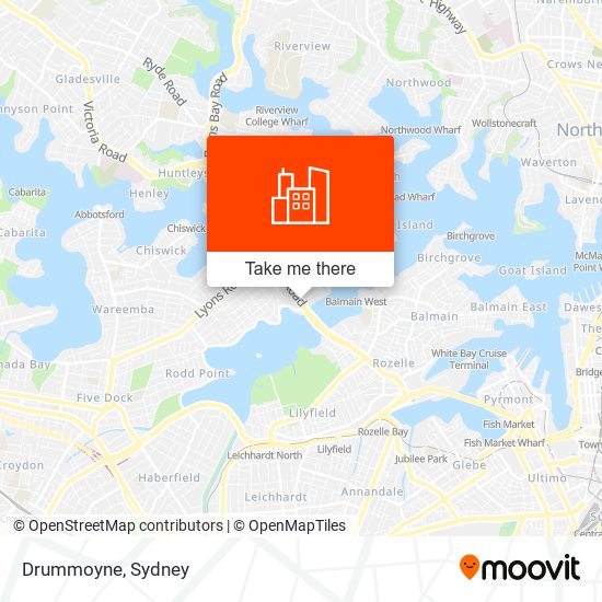 Drummoyne map