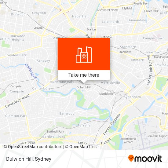 Dulwich Hill map