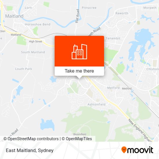 East Maitland map