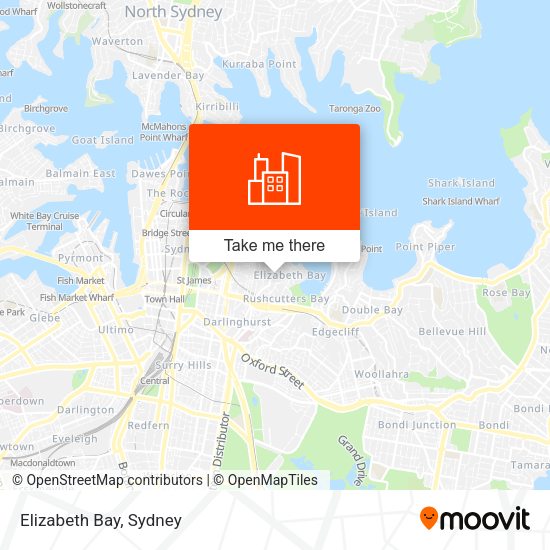 Elizabeth Bay map