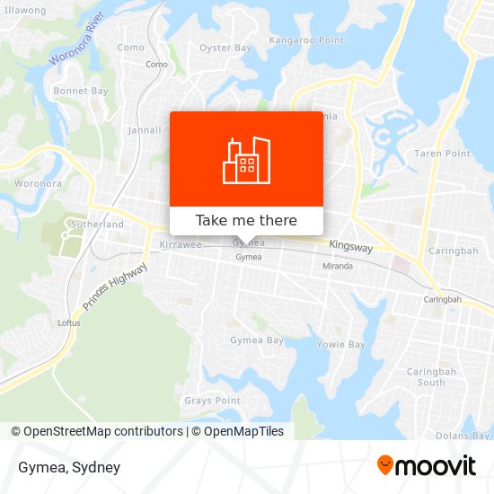 Gymea map