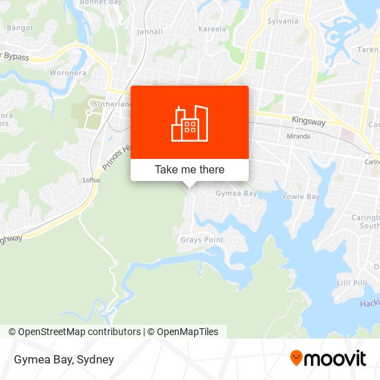 Gymea Bay map