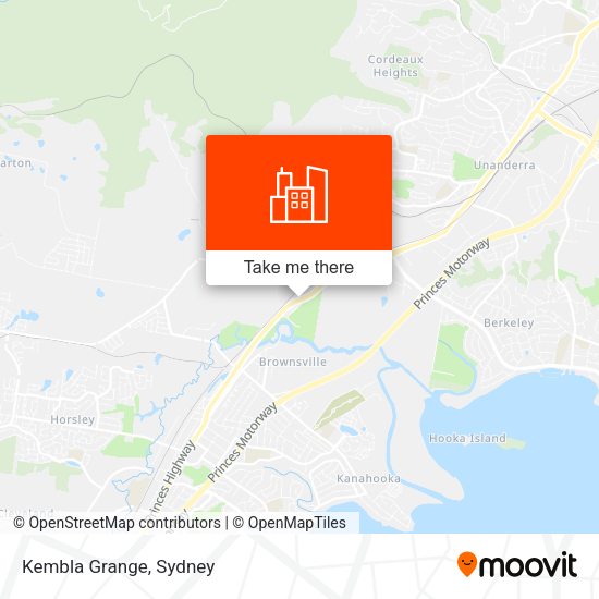 Kembla Grange map