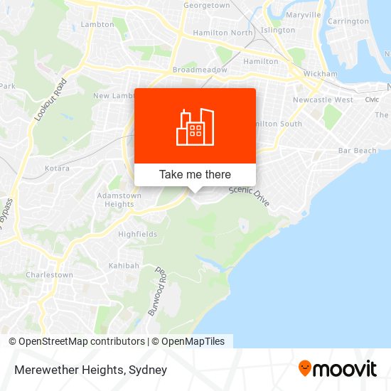 Merewether Heights map