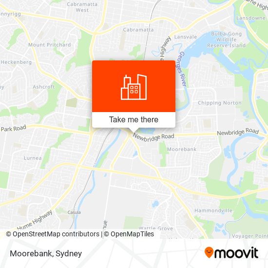 Moorebank map