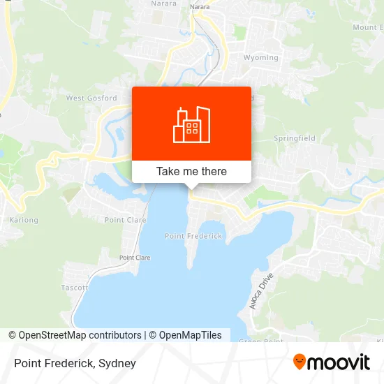 Mapa Point Frederick