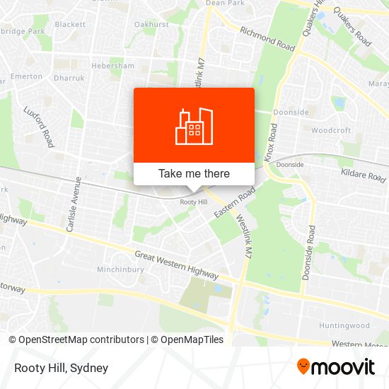 Rooty Hill map