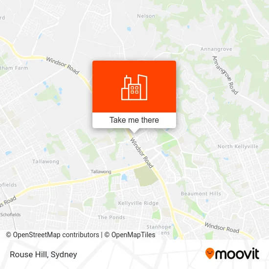 Mapa Rouse Hill