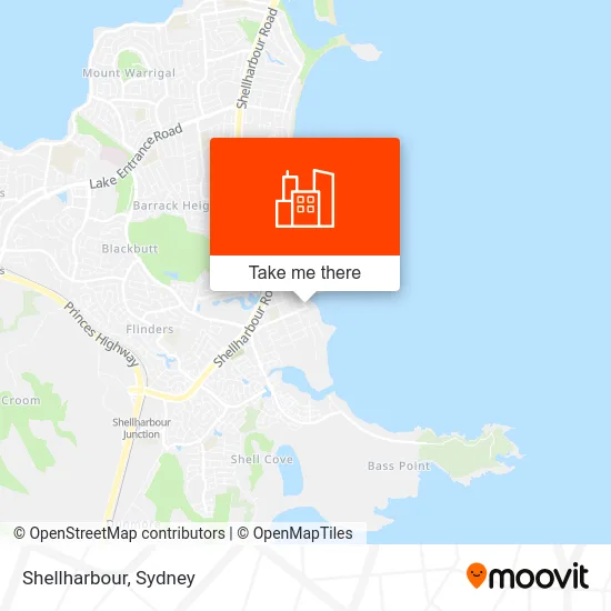 Mapa Shellharbour