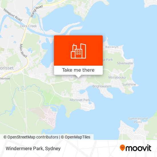 Windermere Park map