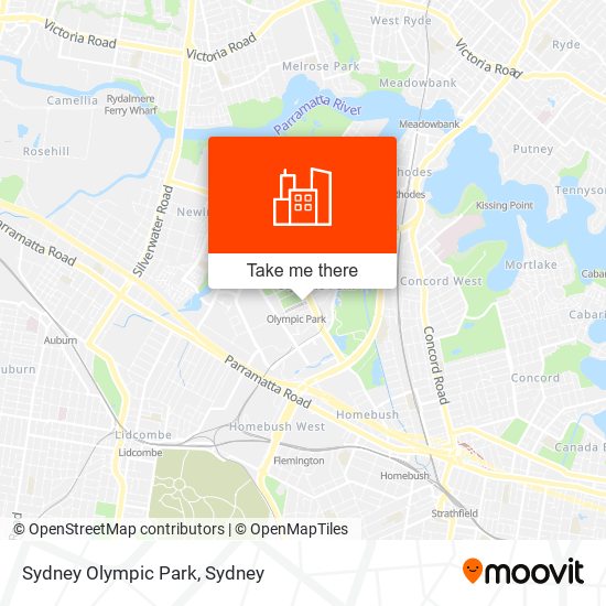 Sydney Olympic Park map