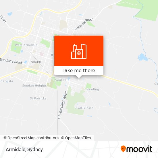 Armidale map