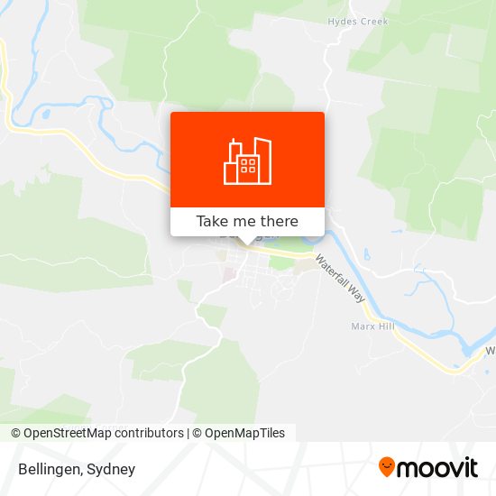 Bellingen map