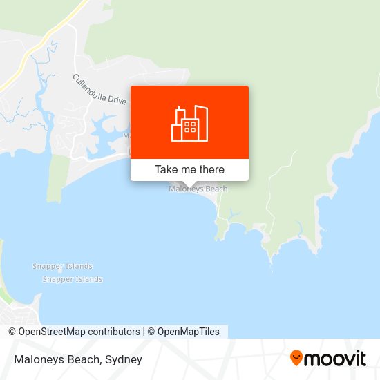 Maloneys Beach map