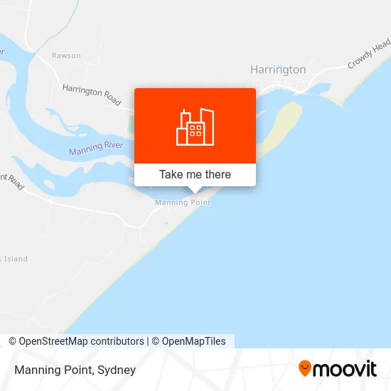 Mapa Manning Point