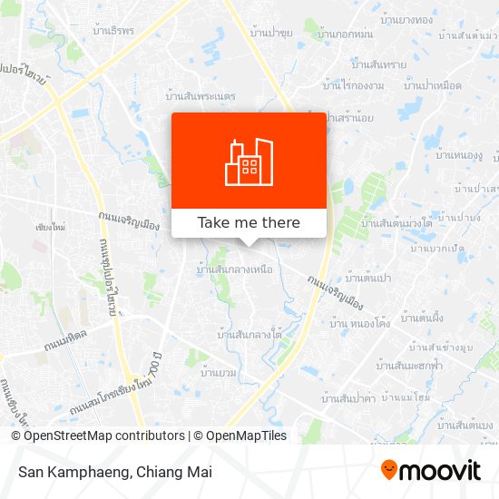 San Kamphaeng map