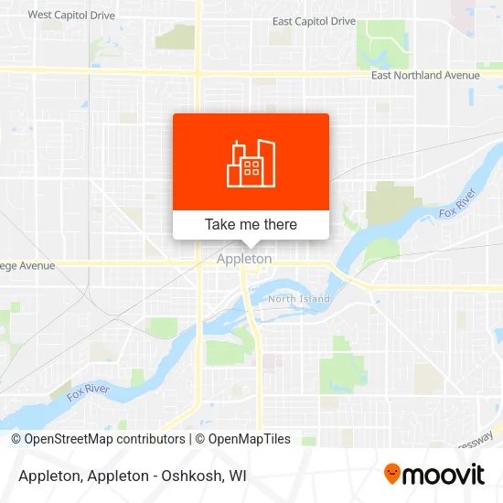 Appleton map