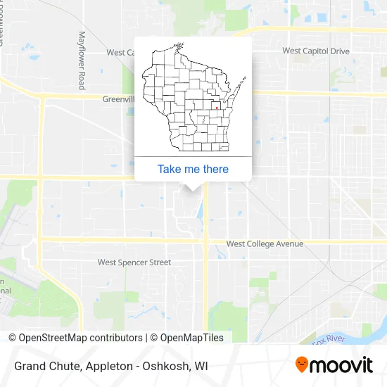 Grand Chute map
