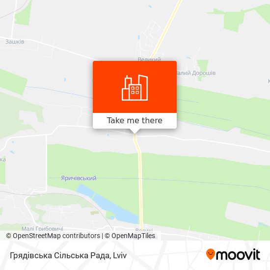 Грядівська Сільська Рада map
