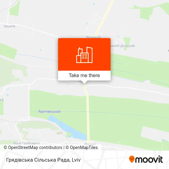 Грядівська Сільська Рада map