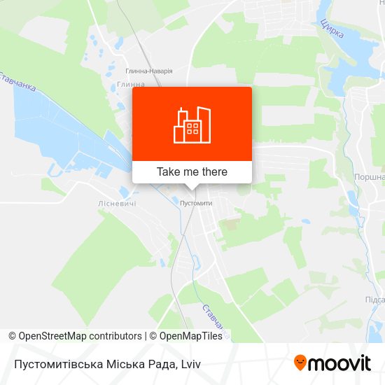 Карта Пустомитівська Міська Рада