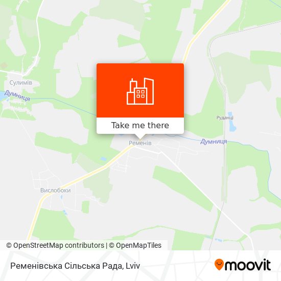 Ременівська Сільська Рада map