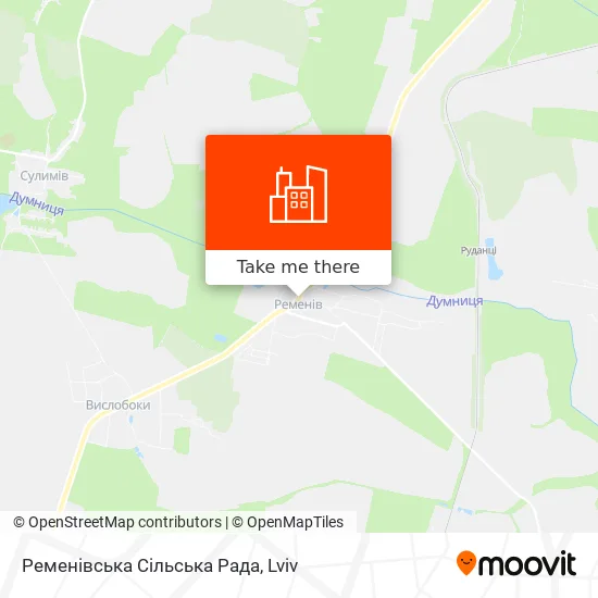 Ременівська Сільська Рада map