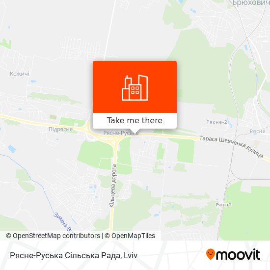 Рясне-Руська Сільська Рада map