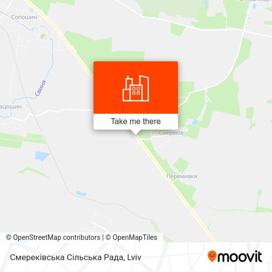 Смереківська Сільська Рада map