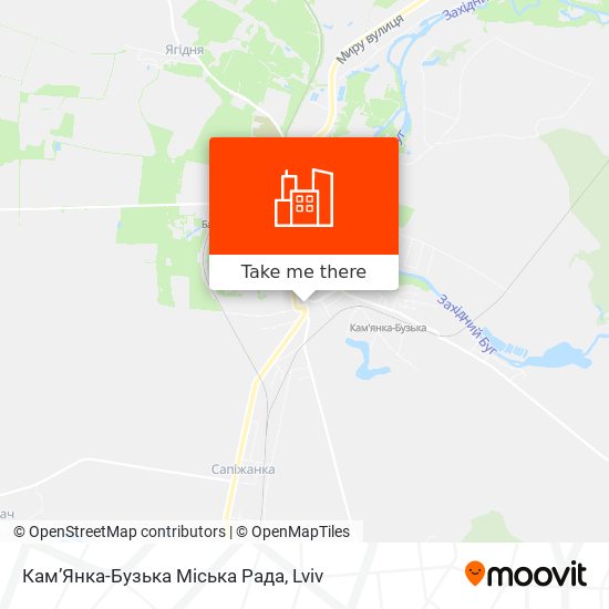 Кам’Янка-Бузька Міська Рада map