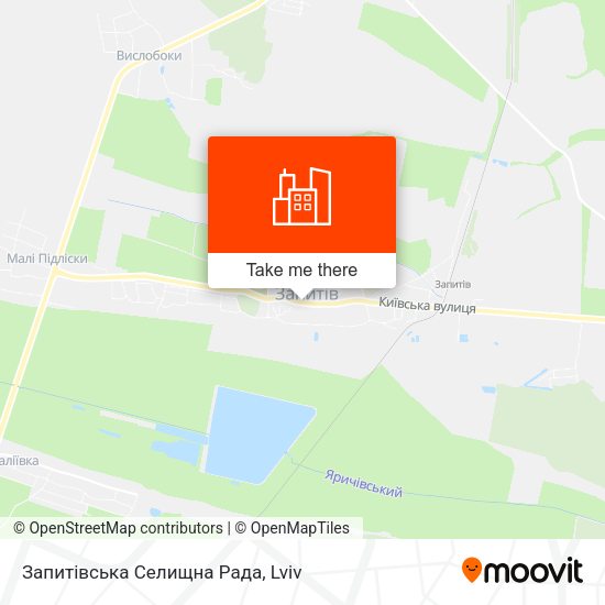 Карта Запитівська Селищна Рада