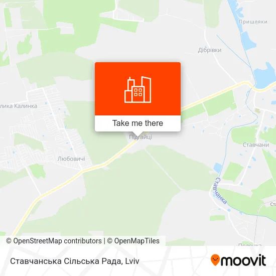 Ставчанська Сільська Рада map