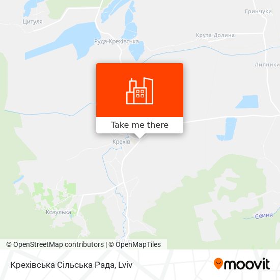 Крехівська Сільська Рада map