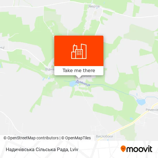 Надичівська Сільська Рада map
