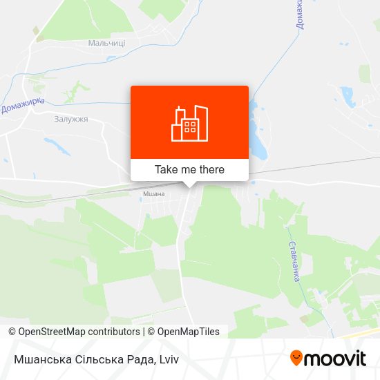 Мшанська Сільська Рада map