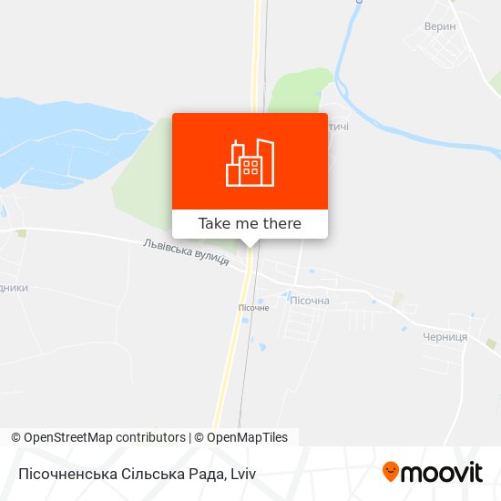Пісочненська Сільська Рада map