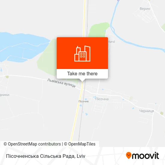 Пісочненська Сільська Рада map
