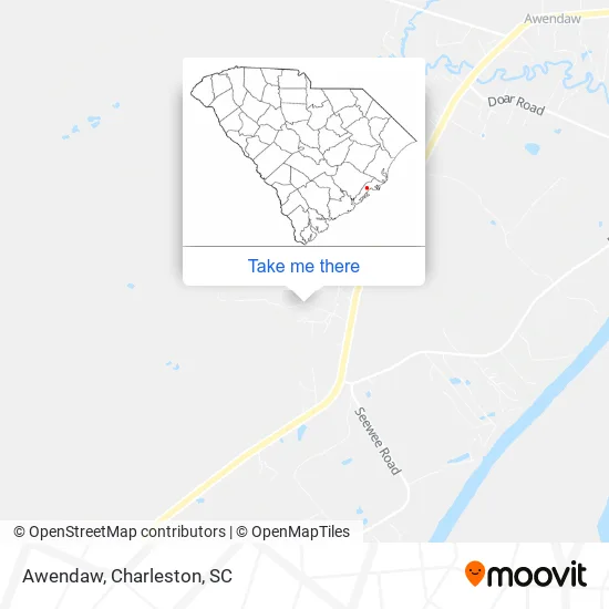 Awendaw map