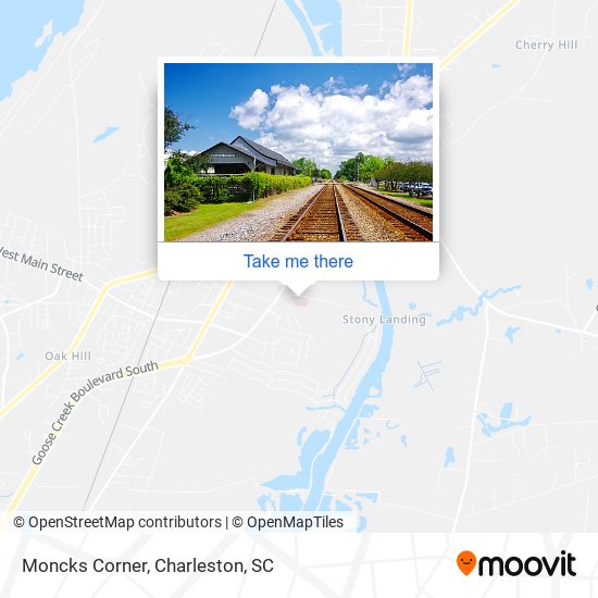 Mapa de Moncks Corner